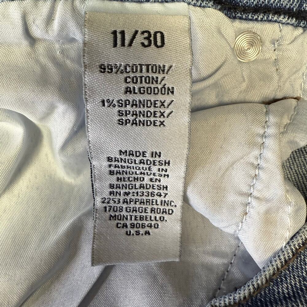 Fashion Nova high rise barrel blue denim jeans 5 pocket women’s 30 waist size 11 - Picture 4 of 4